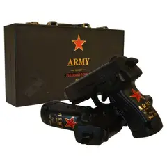 ARMY COLLECTION - Whisky Army 2 unidades Pistolas 284 ml con Maleta Veteranos de Guerra Army