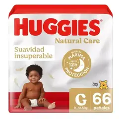 HUGGIES - Pañales Natural Care G 66 Uds
