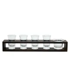 WAYU - Set Vasos Shot Con Bandeja