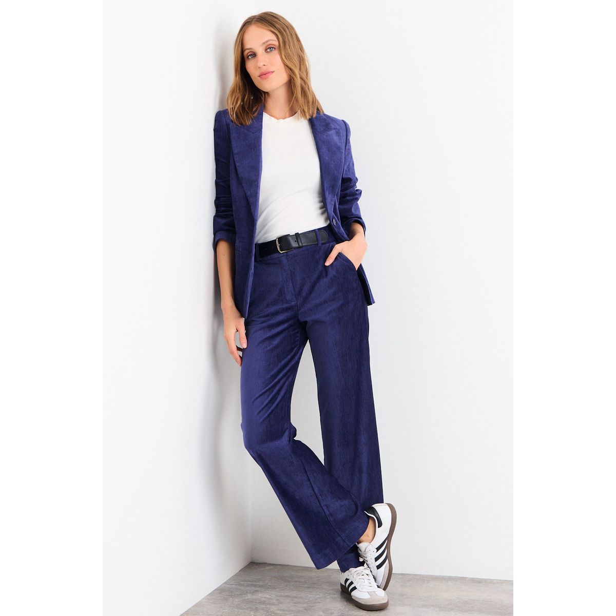 IO - Pantalon Liso Mujer Azul Io