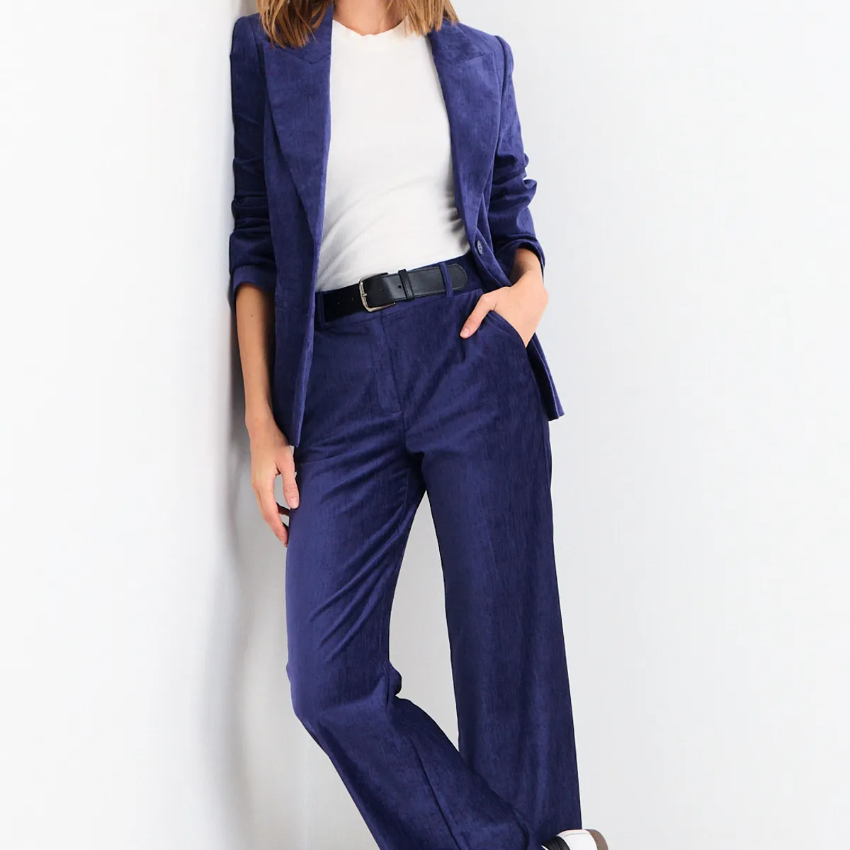 IO - Pantalon Liso Mujer Azul Io