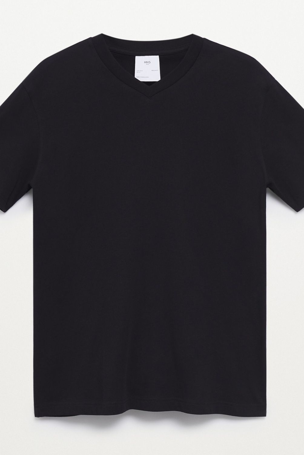MANGO MAN - Polera 100% Algodón Orgánico Cuello V