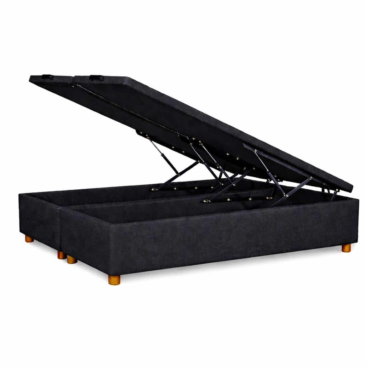 GENERICO - Base Baul King Onyx Con Sistema Hidráulico Color Negro
