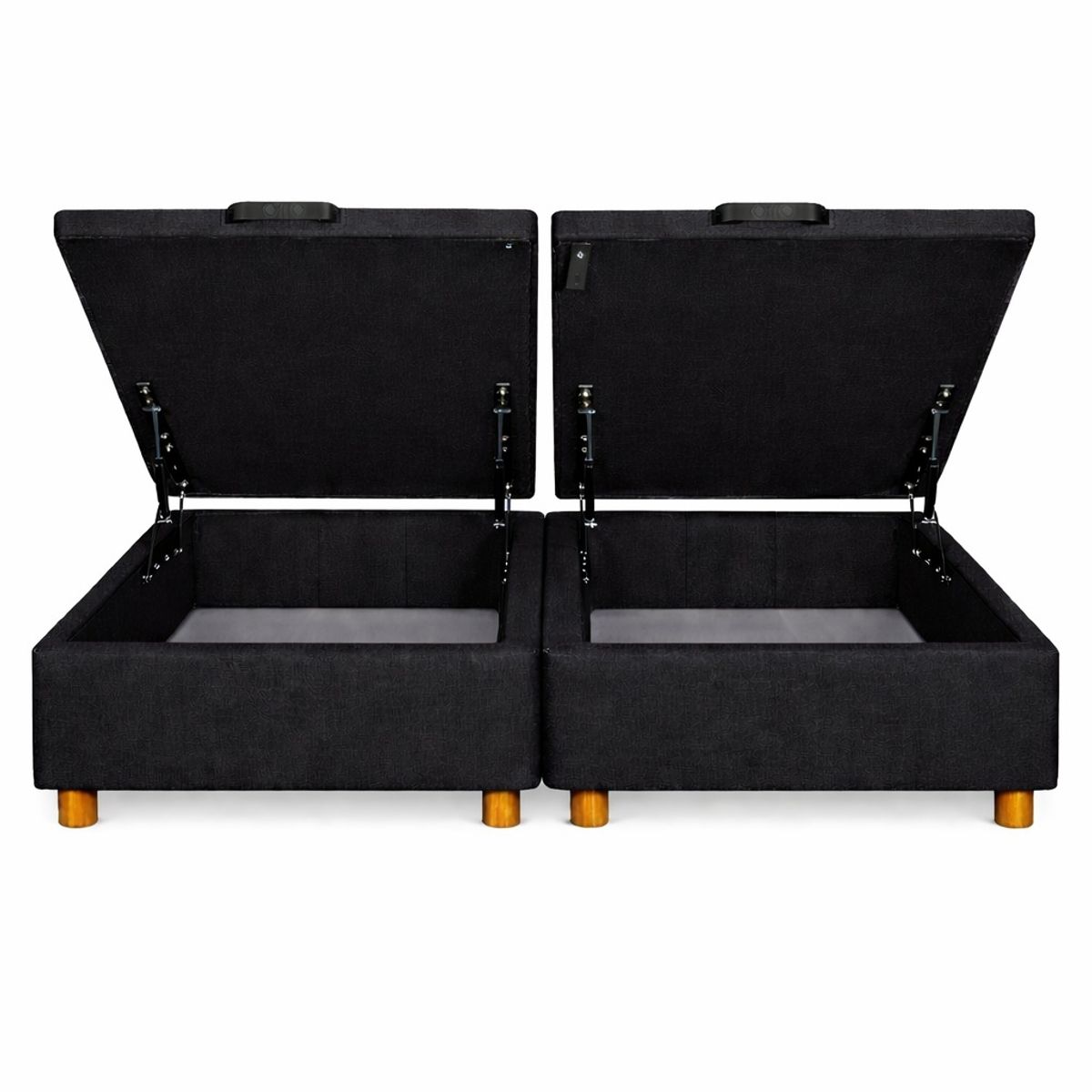 GENERICO - Base Baul King Onyx Con Sistema Hidráulico Color Negro
