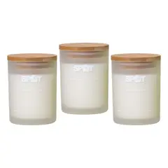 SPOT ESSENCE - 3x Vela de Soya 235gr Ipanema, Sandalwood y Verbena Citrus