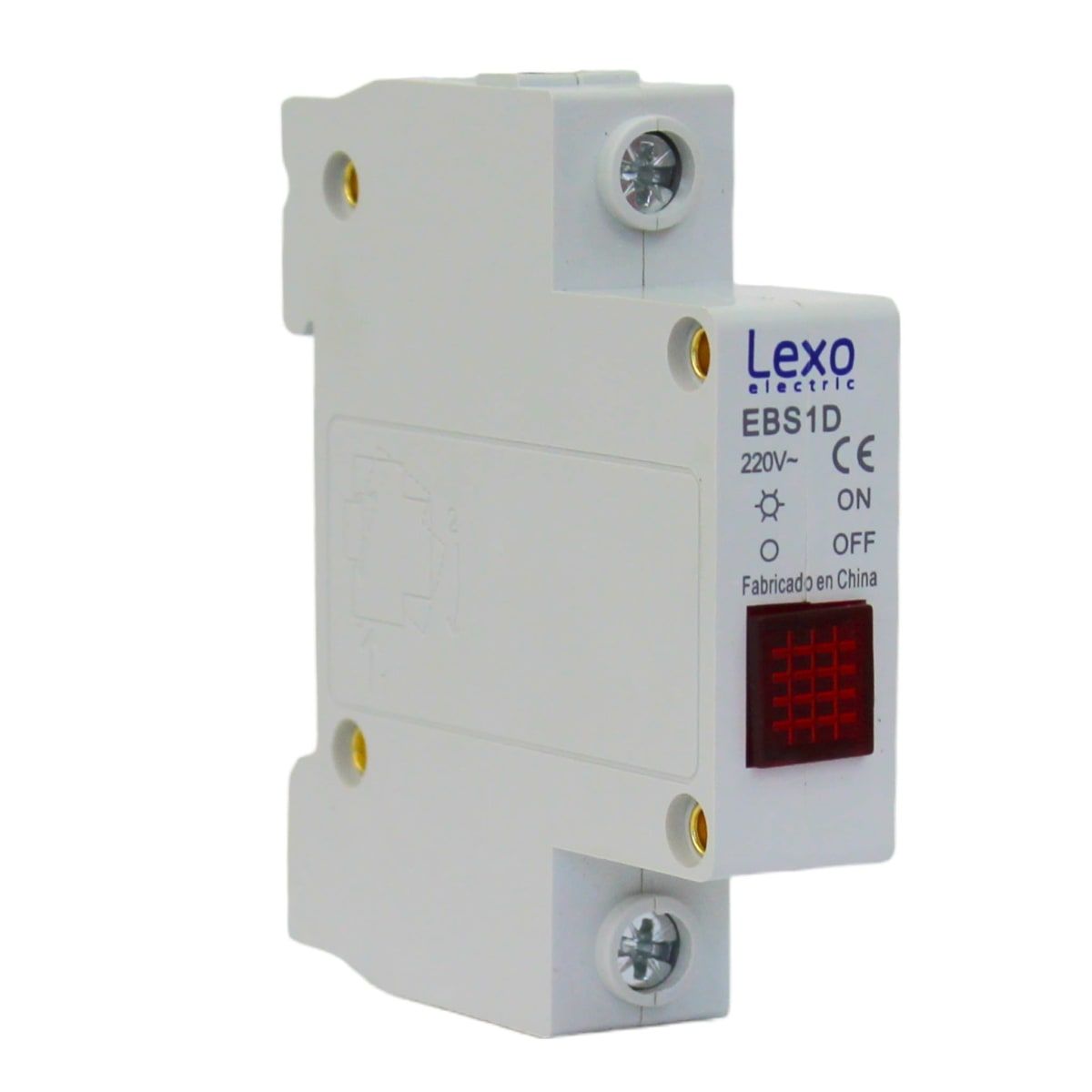 LEXO - Luz Piloto a Riel Din Roja 220VAC IP20 - Lexo