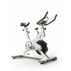 GENERICO - Bicicleta Spinning Pro 6 kg Disco Inercia Resistencia Ajustable Pedales Aluminio