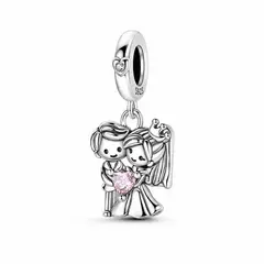 LK LUKSO - Charm Dije Pareja Recién Casados Plata 925