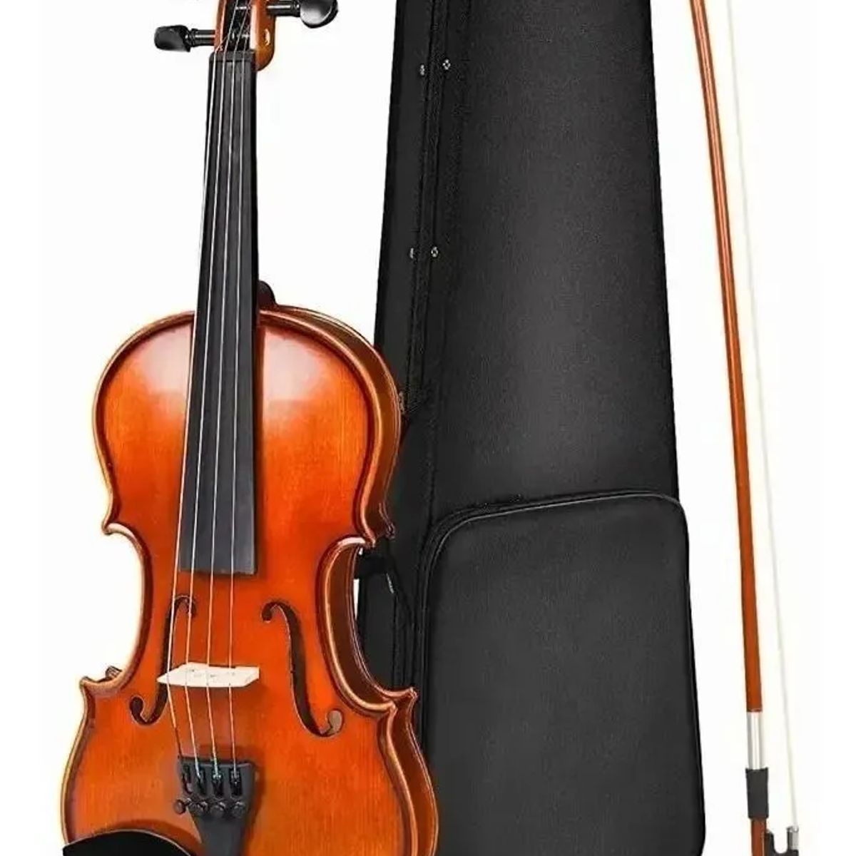 GENERICO - Violin Acustico Musical Adultos Y Estudiantes 44 Con Caja Granate