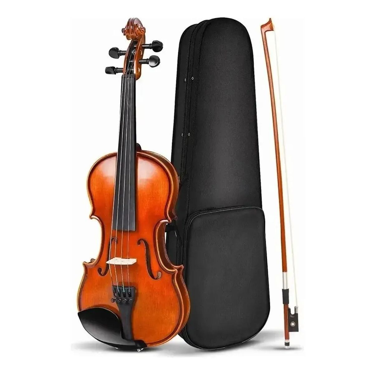 GENERICO - Violin Acustico Musical Adultos Y Estudiantes 44 Con Caja Granate