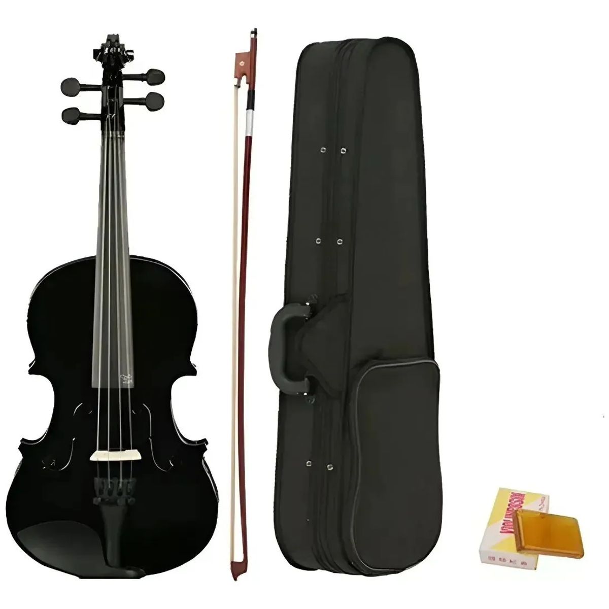 GENERICO - Violín Acústico Negro 44 Con Estuche Y Arco Accesorios