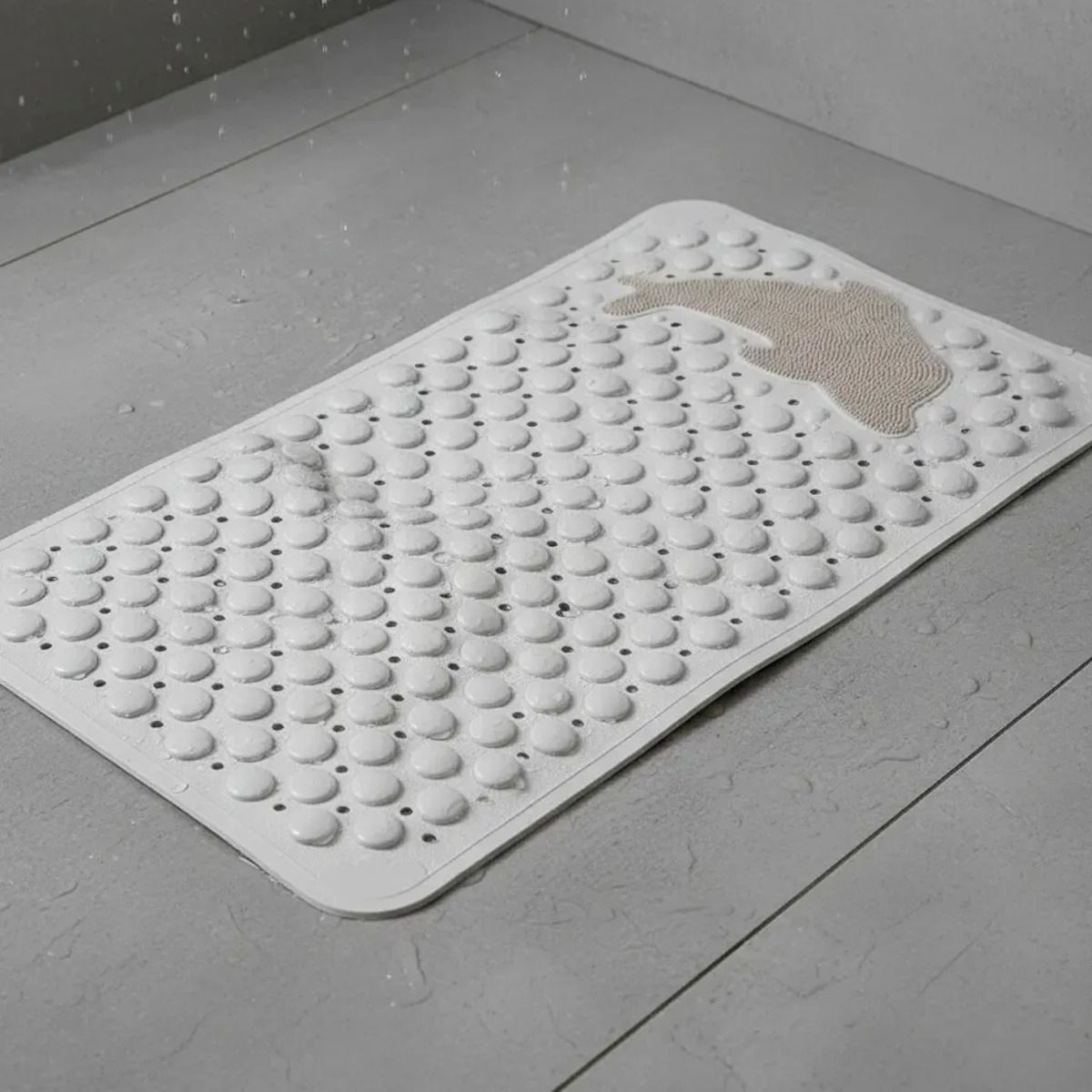 GENERICO - Piso De Goma Antideslizante Alfombra De Baño Beige