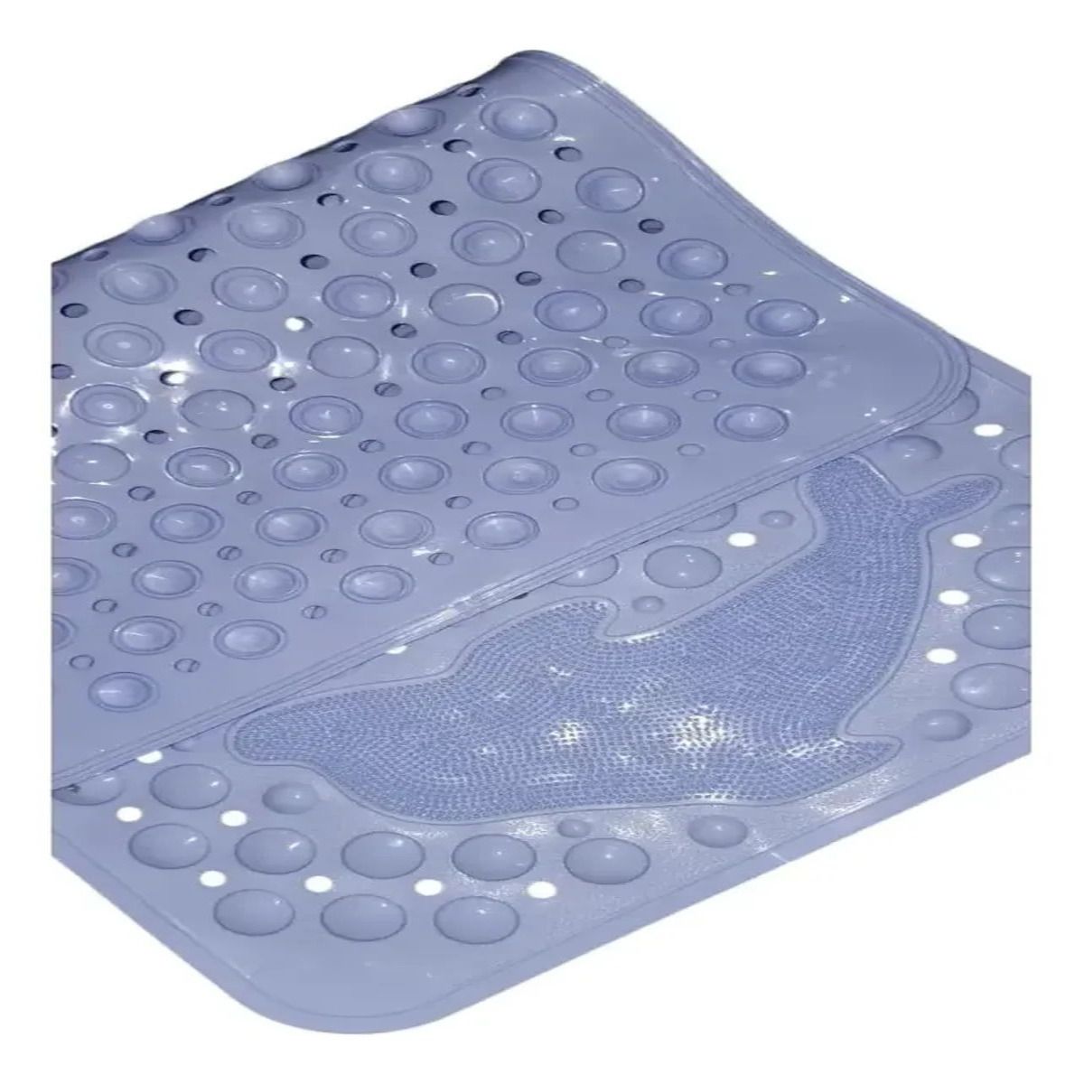 GENERICO - Piso De Goma Antideslizante Alfombra De Baño Celeste