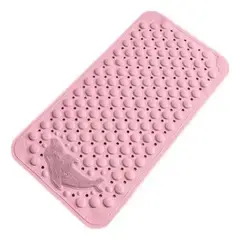 GENERICO - Piso De Goma Antideslizante Alfombra De Baño Rosado
