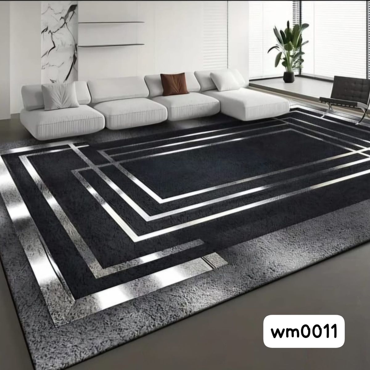 GENERICO - Alfombras Para Living con Diseños Tridimensionales Pro Antideslizante