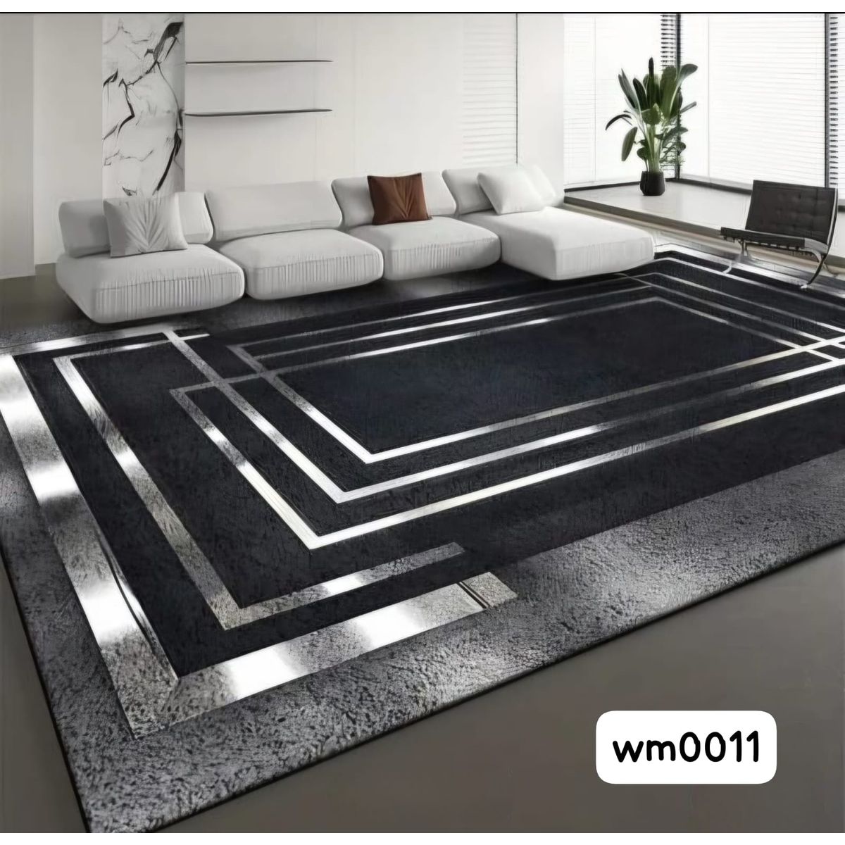 GENERICO - Alfombras Para Living con Diseños Tridimensionales Pro Antideslizante