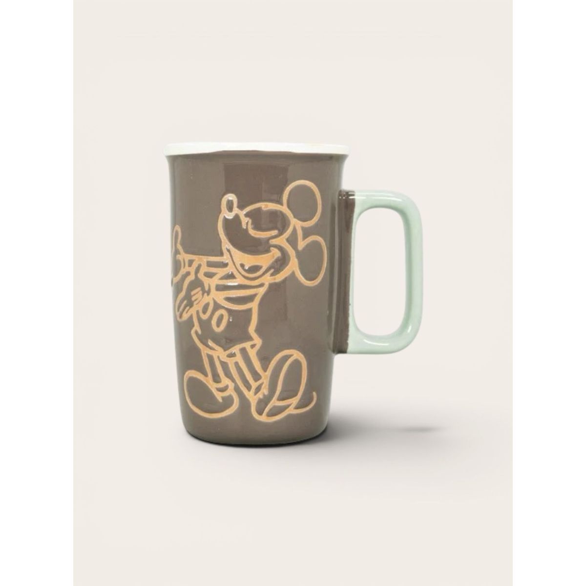 DISNEY - TAZON LATTE DE CERAMICA MICKEY MOUSE BROWN 550 ML DISNEY