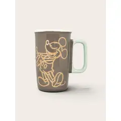 DISNEY - TAZON LATTE DE CERAMICA MICKEY MOUSE BROWN 550 ML