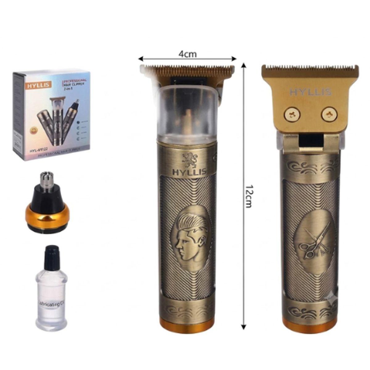 GENERICO - Cortadora De Cabello Y Barba Hyllis 3 En 1 Profesional Usb