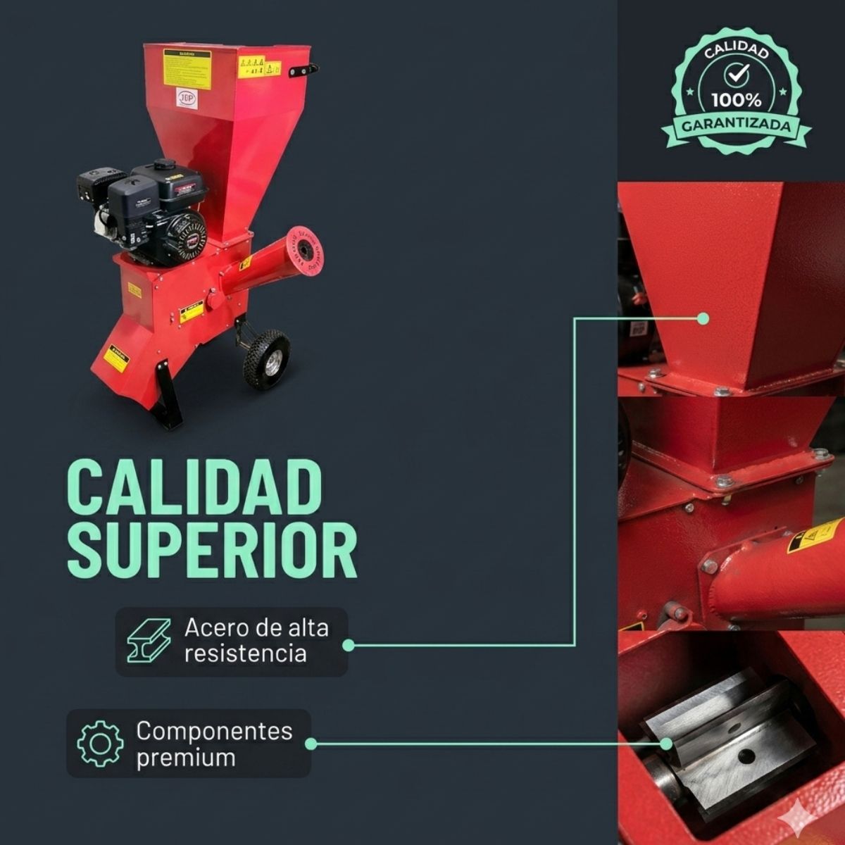 GENERICO - CHIPEADORA TRITURADORA DE RAMAS Y PALOS 6.5Hp