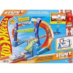 HOT WHEELS - Pista Campeonato De Salto Sobre Ruedas Azul