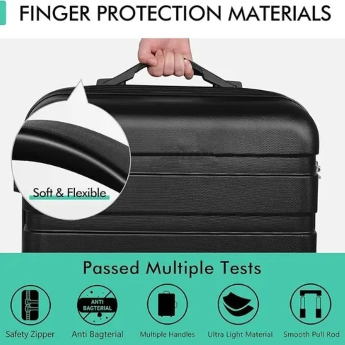 EVERSO - Set 3 Maletas De Viaje 10 15 23 Kilos Equipaje
