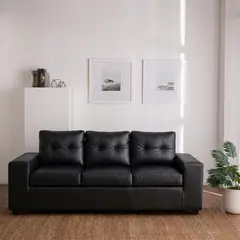 MUEBLES COTTONI - Sofá 3 cuerpos Lucca PU