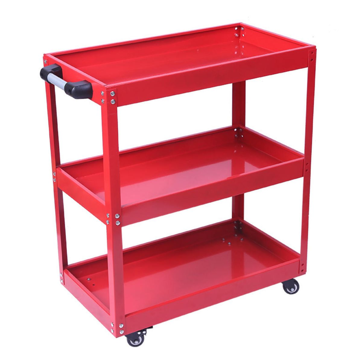 Carro De Herramientas Metálico De 3 Bandejas Resistente 71cm, marca ATURE - Foto Principal