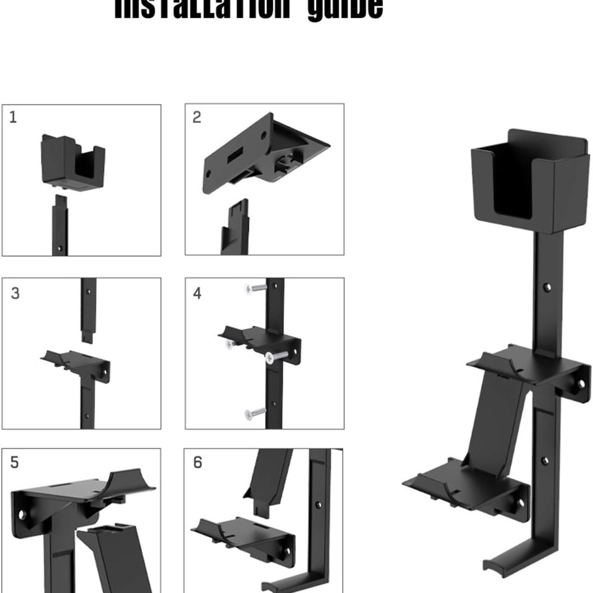 KUANGYE - Controlador y Soporte de Montaje en Pared para Auriculares Compatible con PS5  PS4
