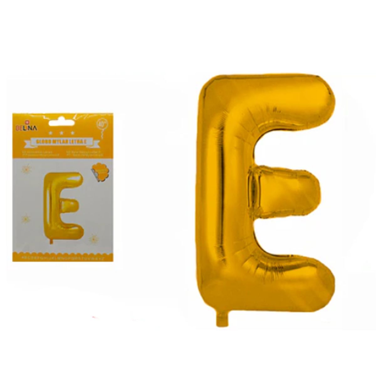 GENERICO - Globos metalizados de letras 40 pulgadas Oro LETRA E