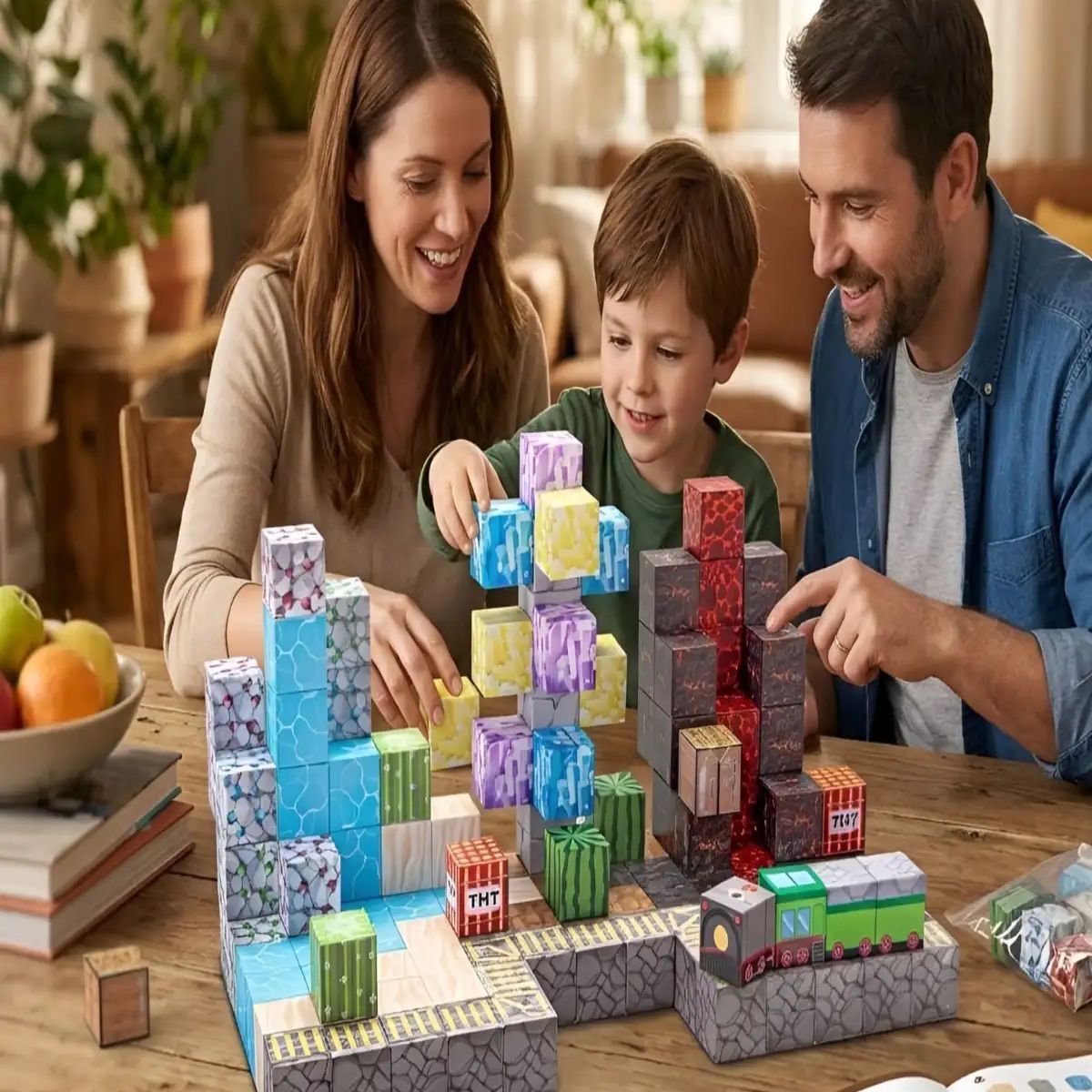 GENERICO - Cubos Magnéticos de Construcción 125 Piezas