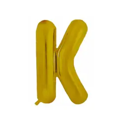GENERICO - Globos metalizados de letras 40 pulgadas Oro LETRA K