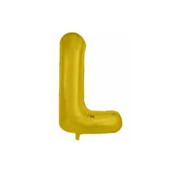 GENERICO - Globos metalizados de letras 40 pulgadas Oro LETRA L