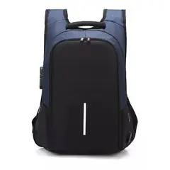 NO LOGO - Mochila Ejecutiva Usb Porta Notebook Y Candado Azul
