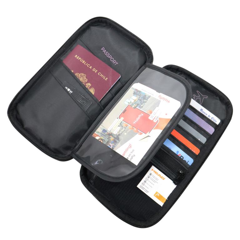 Porta Pasaporte Organizador Documentos Miles Rosado Rosa TALLA UNICA
