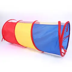 CLEBER - Túnel de Gateo Infantil Carpa de Juego Plegable 105cm Didáctico 1 Un