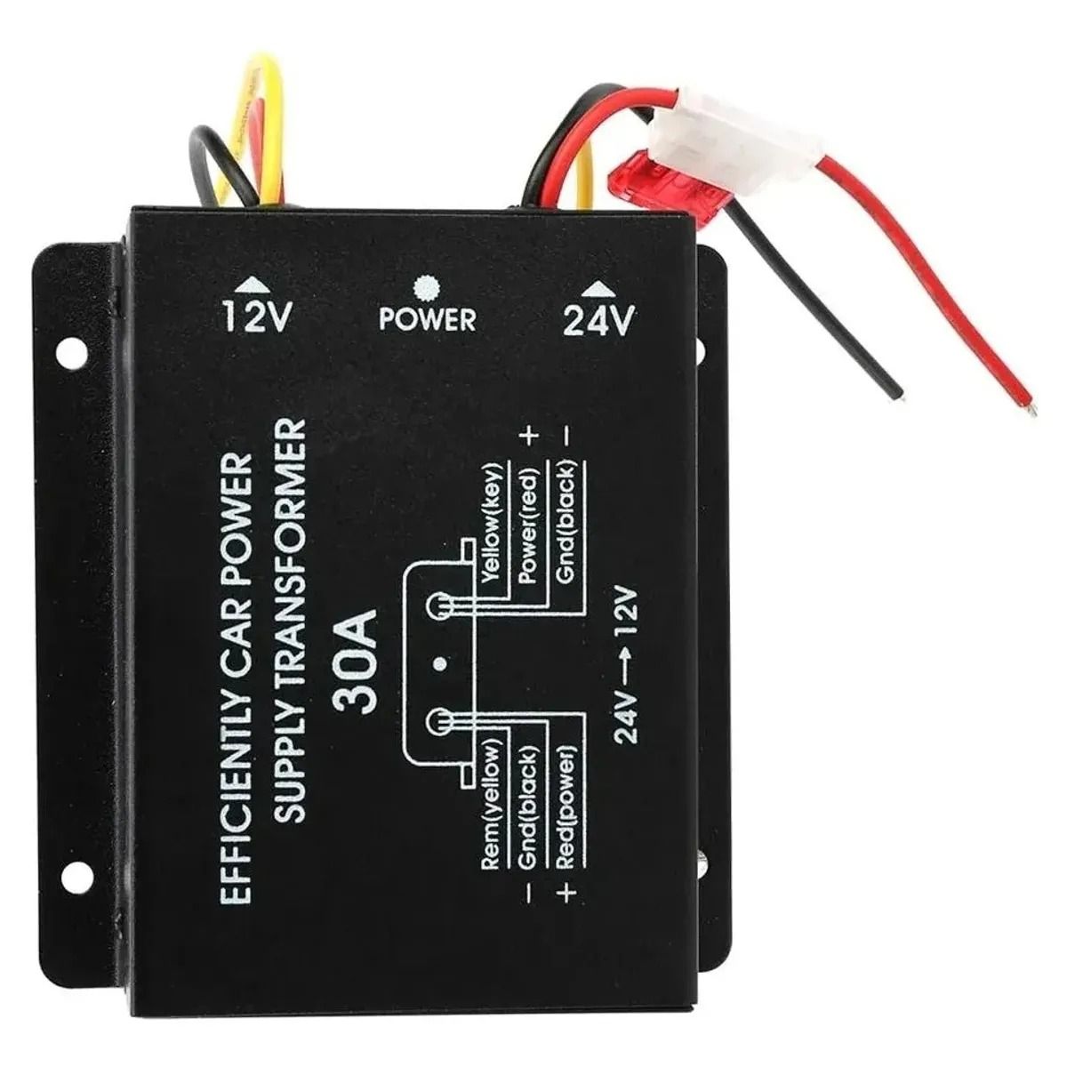 GENERICO - Inversor Conversor De 24v A 12v 30a Transformador Dc-dc