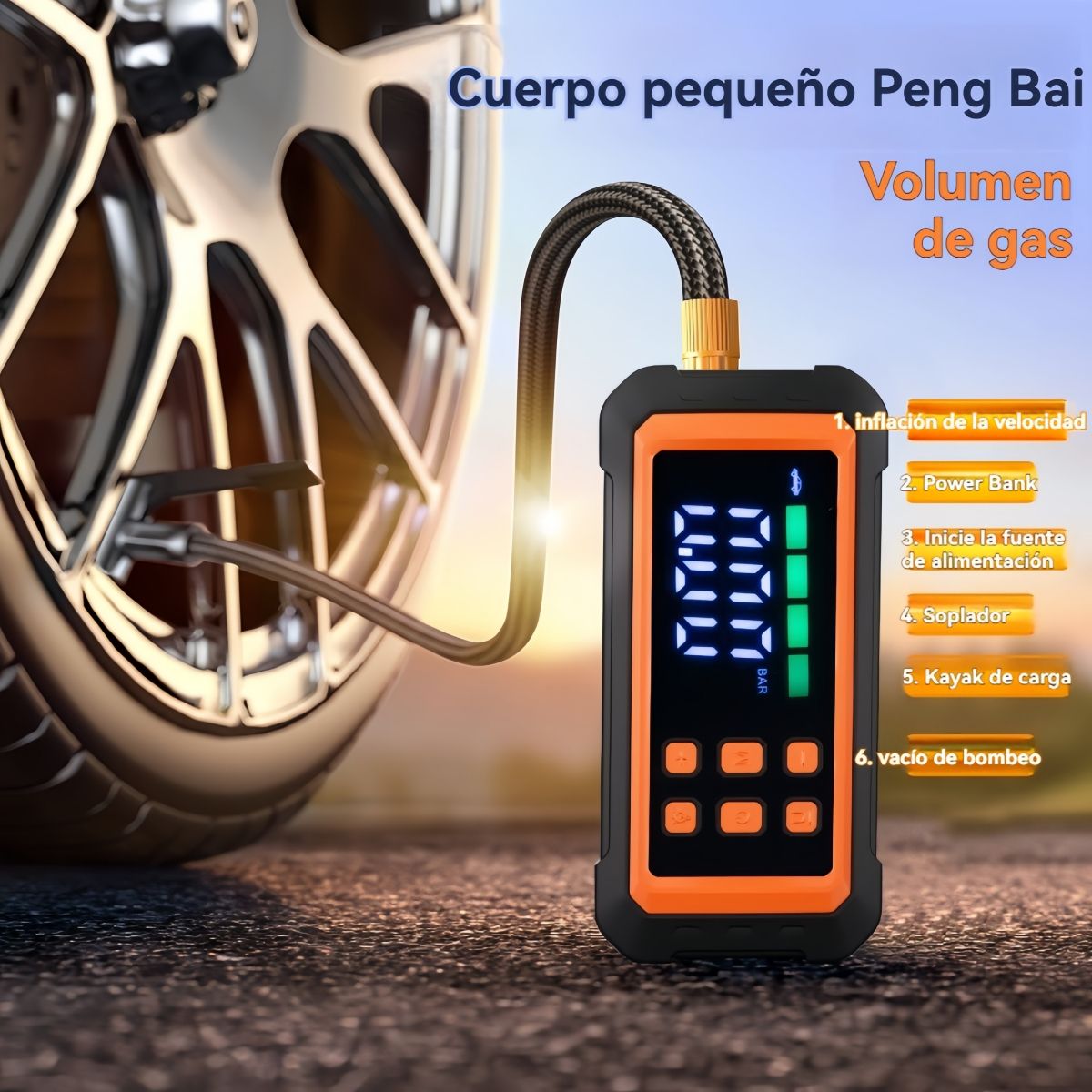 VIDA BUENAS - Partidor De Auto Batería Powerbank + Compresor 12v