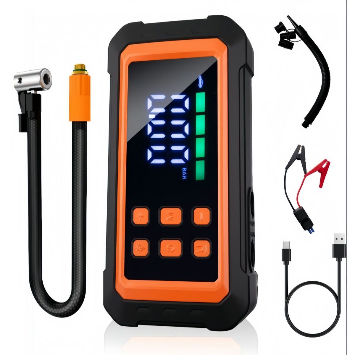VIDA BUENAS - Partidor De Auto Batería Powerbank + Compresor 12v