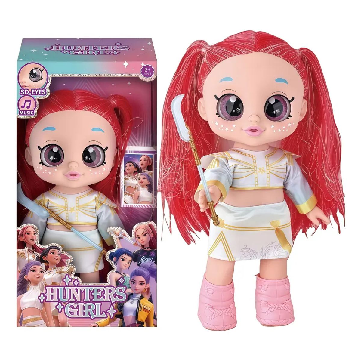 PUREPOWER - K-pop Demon Hunters Muñeca Articulada Y Casa Muñeca+música