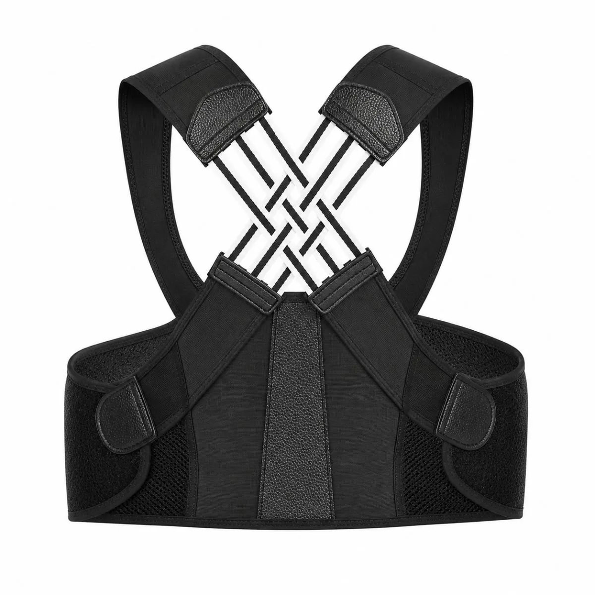 GENERICO - Corrector Postura Espalda Lumbar Faja Completa Ajustable XL