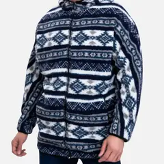 LIKE SHOP - Chaqueta Hombre Polerón Reversible Nórdico Forro Piel Cierre 7571