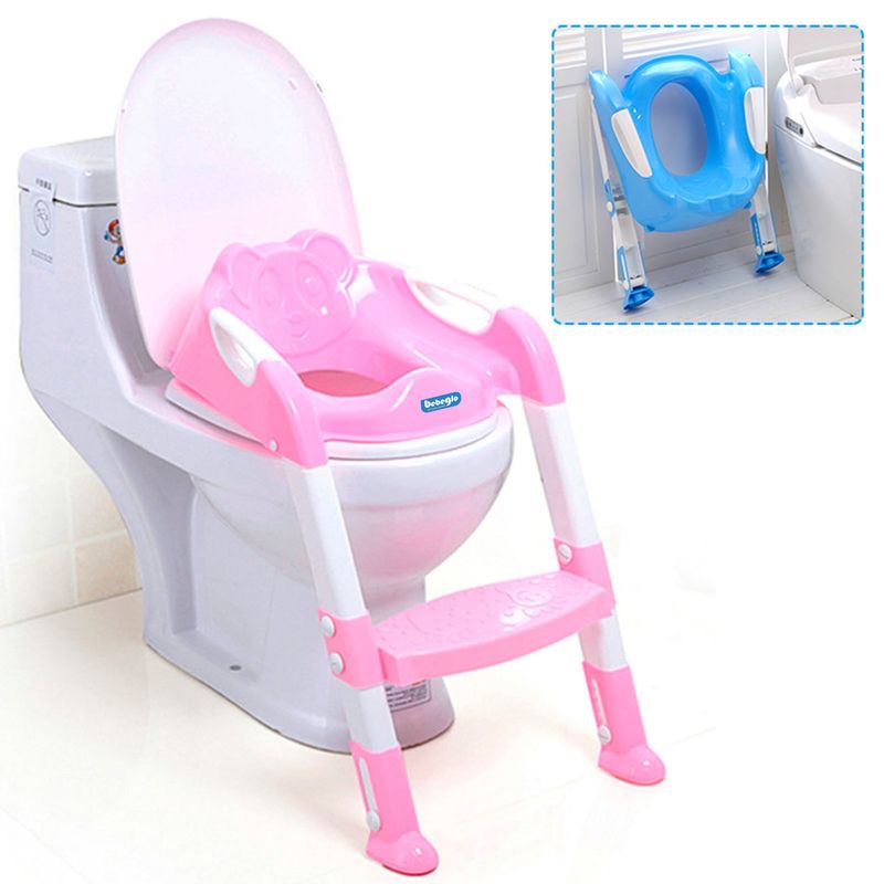 BEBEGLO - Asiento Wc Con Escalón Rs-17860 Rosa Bebeglo