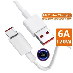 GENERICO - Cable 6A USB A -TIPO C 33w-67w-120w 2 metros