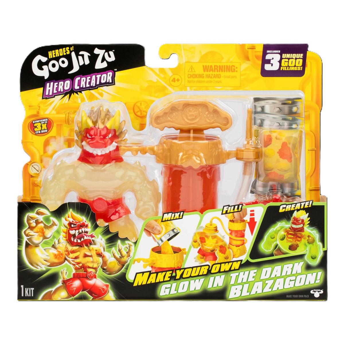 BOING TOYS - GJZ  Dark Blazagon Glow Hero Creator Meteor Madness