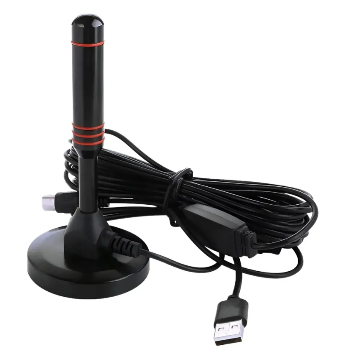 GENERICO - Antena Tv Digital Hd Amplificador Abierta Interior Exterior Negro