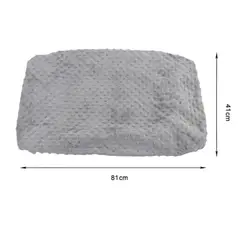 GENERICO - Funda Cambiador Bebe Gris Suave Lavable Ajuste Elastico 81x41