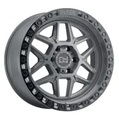 GENERAC - Juego 4 Llantas Black Rhino Kelso 17x9.0 - 6x139.7 - ET -12 - Battleship Gray w/ Black