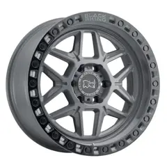 GENERAC - Juego 4 Llantas Black Rhino Kelso 17x9.0 - 6x139.7 - ET 0 - Battleship Grey w Black