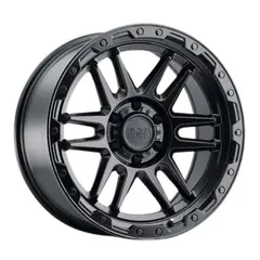 GENERAC - Juego 4 Llantas Black Rhino Apache 17x8.5 - 6x114.3 - ET 0 - Matte Black Black Bolts